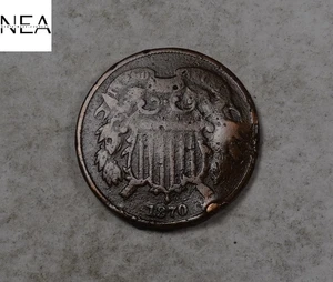 1870 Two Cent (2C) Coin ~ Semi-Key Date! (ZTC203) - Picture 1 of 3