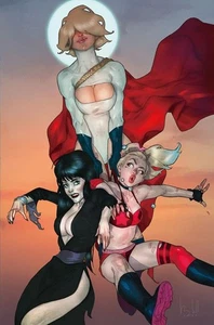HARLEY QUINN X ELVIRA #3 VARIANT CVR H INC 1:10 BEN CALDWELL VIRGIN VARIANT PREO - Bild 1 von 1