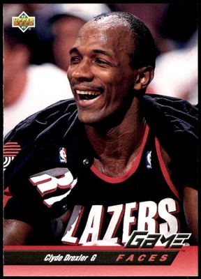 Clyde Drexler 1992-93 Upper Deck #486 Trail Blazers NBA READ FREE SHIPPING - Image 1 of 2