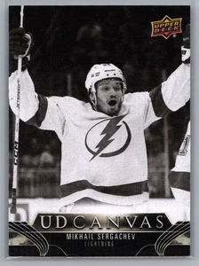 2023-24 Upper Deck UD Canvas Black and White #C75 Mikhail Sergachev - Picture 1 of 2