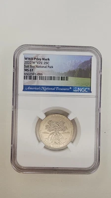 ⭐ 2020 W SALT RIVER BAY NGC CERTIFIED MS67 #802 - Image 1 of 2