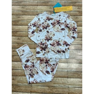 NWT Posh Peanut Reese Fall Floral Bamboo Pajama Set 5/6 - Picture 1 of 3