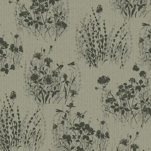 Wilmington Prints - Au Naturel – Floral Silhouettes - Green Fabric By the Yard