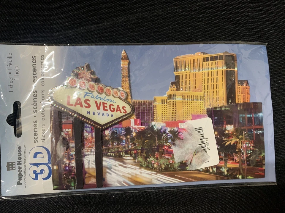 NEW Paper House Las Vegas Nevada 3D Card New in Packaging - Image 1 of 4