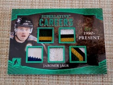 2017-18 Leaf ITG Superlative JAROMIR JAGR C-10 #ed 2/7 CAREERS 5 PATCH