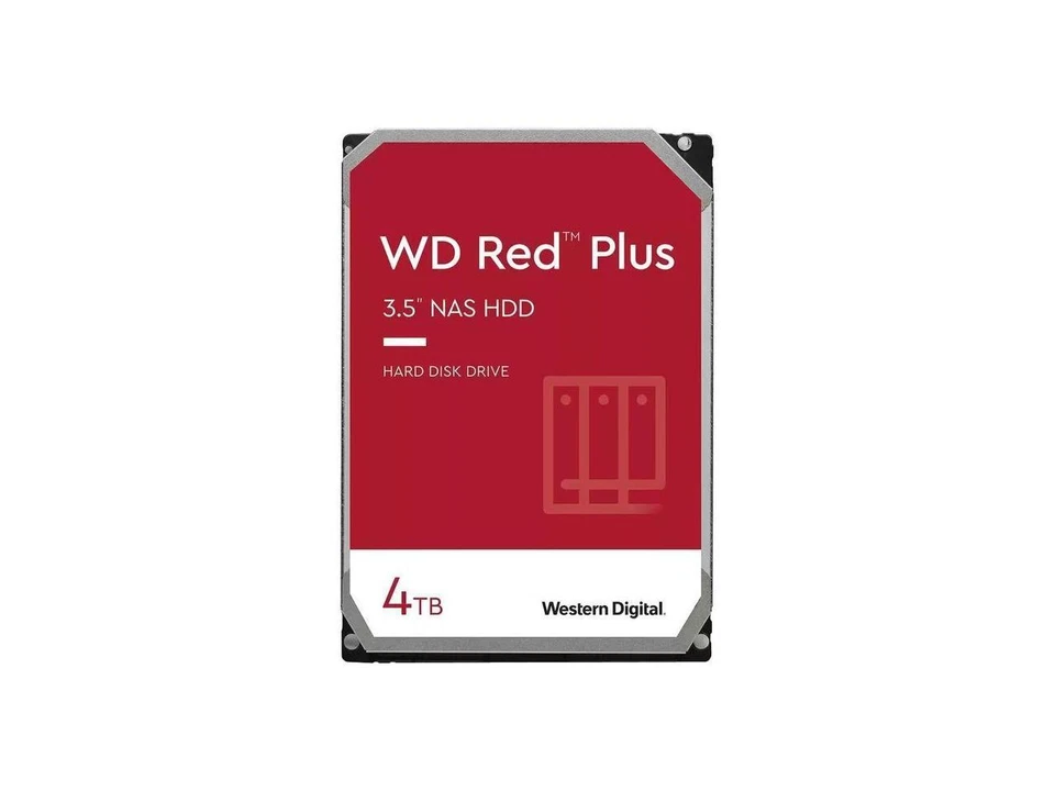 Western Digital 4TB WD Red Plus NAS SATA HDD Internal Hard Drive HDD - WD40EFPX