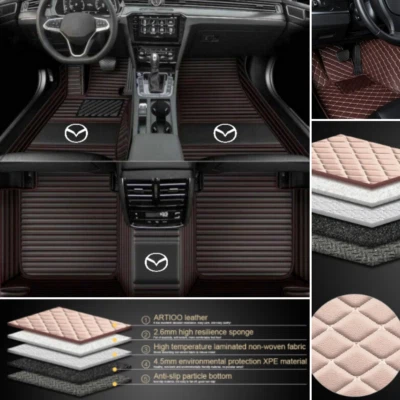 For Mazda MX-5/Miata Car Floor Mats Auto Liners Carpets Custom Pads Waterproof Foto 1 de 4