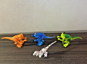 Lego Jurassic World Atrociraptor White Dinosaur w/ Blue Orange Green body Parts - Picture 1 of 9
