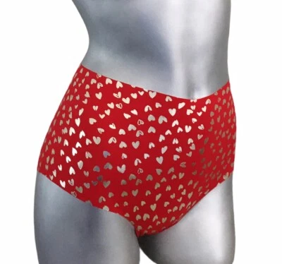 Victorias Secret Sexy Illusion No Show Shimmer Midi Brief Panty Hearts XL Nwt - Image 1 of 4