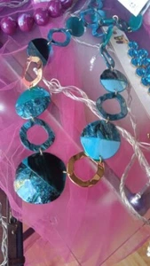 Collana Donna Modello Lungo Verde - Picture 1 of 1