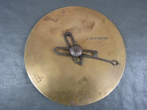 Vintage unusual brass calculator farmers dial circular rule measure J Sutcliffe - Picture 1 of 13
