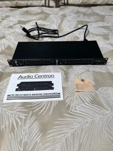 Audio Centron GE215 Dual 2/3 Octave Graphic EQ 2x15 Band Rack Mountable USA Made - Picture 1 of 13