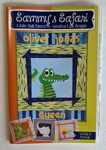 Sammys Safari Appliqué Quilt Pattern Alligator Crocodile Monkey Elephant Giraffe - Picture 1 of 2
