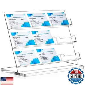 Dunzoom Business Card Holder for Desk Acrylic Business Card Holder Business D - Picture 1 of 5
