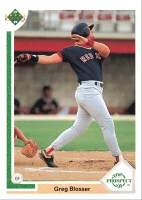 1991 Upper Deck Top Prospect Greg Blosser Boston Red Sox #70 - Image 1 of 2