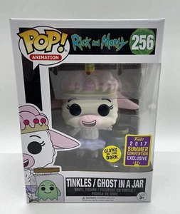 FUNKO POP RICK AND MORTY TINKLES GHOST IN A JAR 256 GLOW DARK GITD SDCC 2017 - Picture 1 of 8