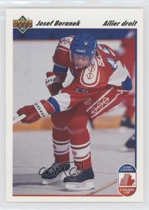 1991-92 Upper Deck French Josef Beranek #17 Rookie RC