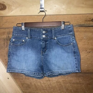 Y2K London Jeans Shorts Women’s 6 Denim Blue Stretch Vintage - Picture 1 of 9