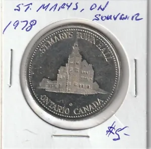St. Marys, ON 1978 Souvenir Medallion - Picture 1 of 2
