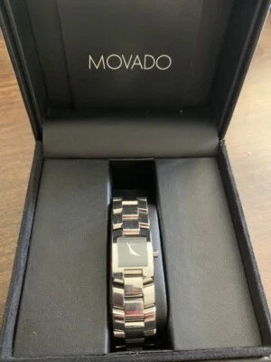 RELOJ MOVADO 0604424 ELIRO MANCHETTE DAMAS ACERO INOXIDABLE $1395.00 VENTA AL POR MENOR Foto 1 de 4