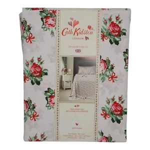 Cath Kidston Rose & Bow Pink Twin Sheet Set 100% Cotton Percale Floral Pink - Picture 1 of 7