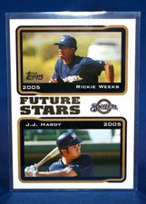 2004 Topps Rickie Weeks J.J. Hardy ~ROOKIE~ Milwaukee Brewers #328