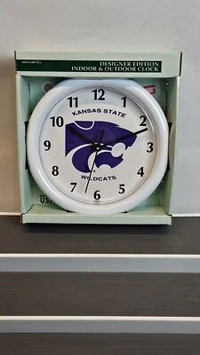 Reloj de Pared Kansas State Wildcats Edición Diseñador Interior y Exterior Acurite Nuevo Foto 1 de 4