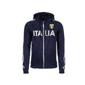 Felpa Turistica Italia Zip e Cappuccio - Italia - Blu Navy - Picture 1 of 1