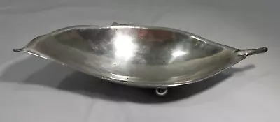 Vintage Cartier France Sterling Silver Hand Made Leaf Footed Bowl #122 101 Grams - Image 1 of 4
