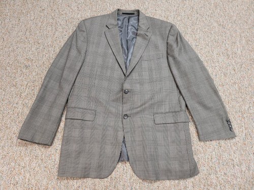 Giacca Burberry uomo 43R grigio check blazer pied de poule cappotto sportivo Union Made Y2K