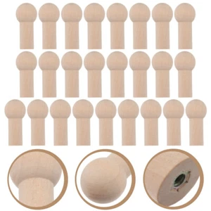 25pcs Wooden Hook Accessories Wood Clothing Hooks Shaker Pegs 51mm*23mm*15mm - Picture 1 of 12