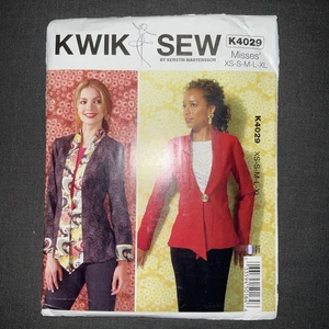 Kwik Sew K4029 Kragen Jacken mit Statement Knopfverschluss Gr. XS-XL UNGESCHNITTEN OOP - Bild 1 von 2