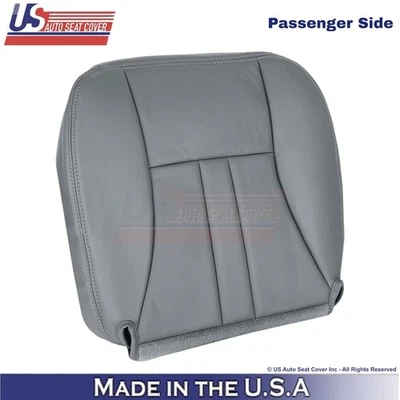 2004-07 For Chrysler Town & Country Leatherette Passenger Bottom Cover Med Gray - Image 1 of 4