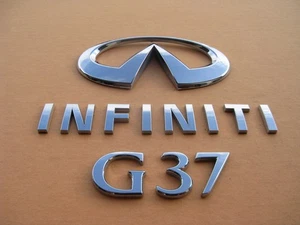09 10 11 12 13 INFINITI G37 SEDAN REAR TRUNK EMBLEM LOGO BADGE SIGN OEM A46813 - Picture 1 of 4