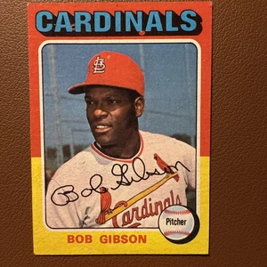 Juego de béisbol Topps 1975 #150 Bob Gibson, Cardenales de San Luis NRMT HOF - Imagen 1 de 2