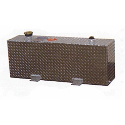 35 Gal Diamond Plate Vertical Liquid Transfer Tank [45.25x18.75x11.25in]  - Image 1 of 3