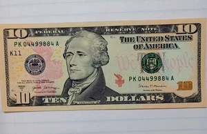 98% (Very Cool Rating)  Serial  Number $10  2017A Series - Picture 1 of 7