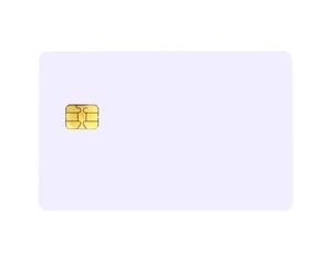Tarjetas blancas en blanco con chip de contacto FM 5542 - Imagen 1 de 1