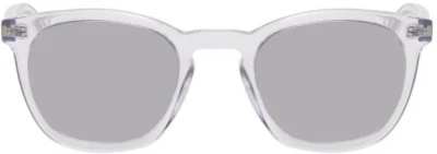 Gafas de sol Saint Laurent unisex 49 mm transparentes SL28 plateadas cuadradas R2657 Foto 1 de 3