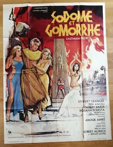 SODOME ET GOMORRHE stewart granger affiche cinema originale 160x120 western '62 - Photo 1/1