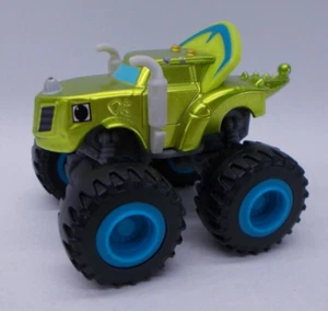 Zeg Blaze And The Monster Machines Toy Die Cast 2014 Green Triceratops - Picture 1 of 11