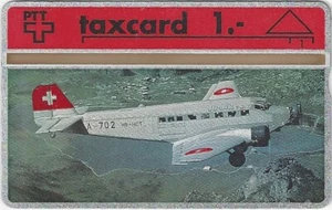 TK 491b tarjeta telefónica/phonecard Suiza avión Ju-52 1SfR - Imagen 1 de 1
