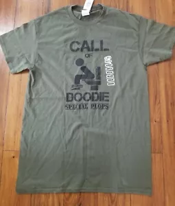 Adult Video Game T Shirt (M) Toilet Humor "Call of Doodie" By Delta Pro Army Gr - Picture 1 of 4