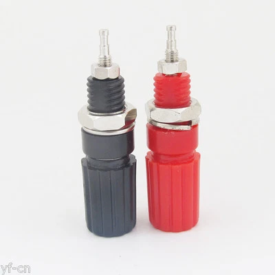 5 pairs Brass 4mm Long Binding Post For 4mm Banana Plug Test Connectors R+B - Image 1 of 4