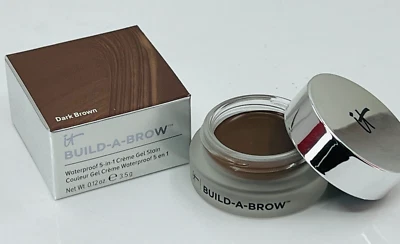 IT Build-A-Brow (Dark Brown) Waterproof 5-in-1 Creme Gel Stain - 0.12oz/3.5gNEW - Image 1 of 4