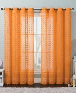 VICTORIA CLASSIC ELSA ORANGE WINDOW PANEL GROMMET NWT - Picture 1 of 2