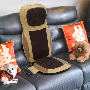 Almohadilla de Masaje Eléctrica 220V Almohada Asiento Trasero Coche Silla de Masaje Cubierta Cojín Beige - Imagen 1 de 10