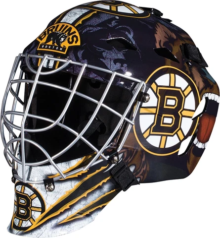 Boston Bruins Unsigned Franklin Sports Replica Full-Size Goalie Mask - Fanatics Cover