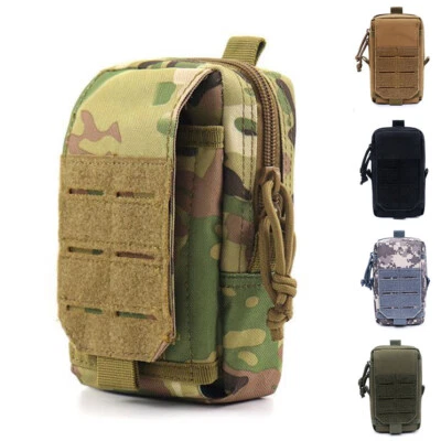 Funda táctica Molle con cinturón militar para teléfono celular para iPhone bolsa de cintura Foto 1 de 4