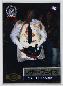 LEATHER FACE - 1995 BBM Pro-Wrestling Trading Card - Picture 1 of 3
